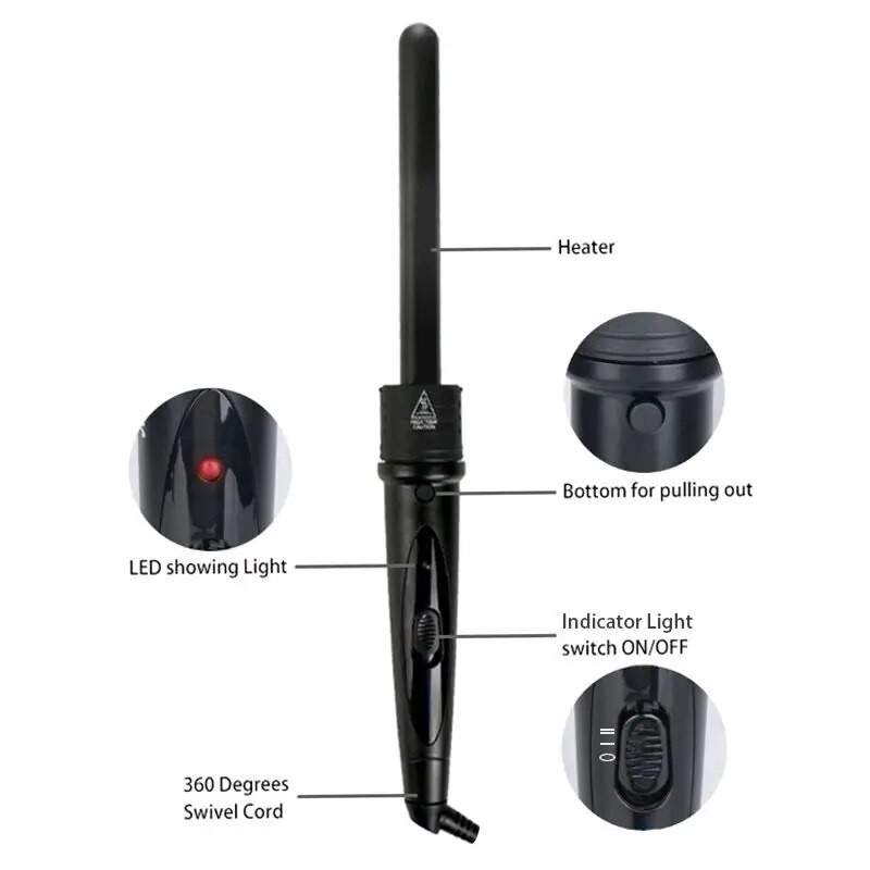 Izmjenjivi uvijači za kosu s brzim zagrijavanjem Creative 5 u 1 štapić za uvojke Set za uvijanje kose Privatne marke Uvijači za kosu