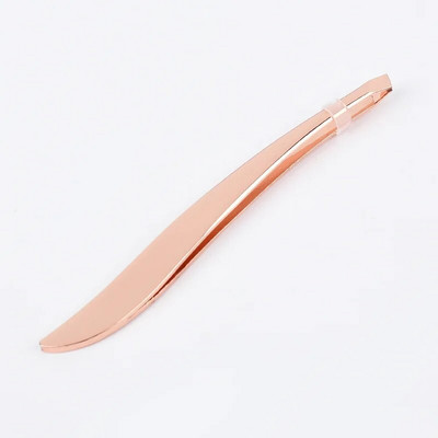 Private Label uzacu pincetes Rose Gold Pincet Clips Nerūsējošā tērauda sejas matu noņemšanai Beautfy aplauzuma rīks