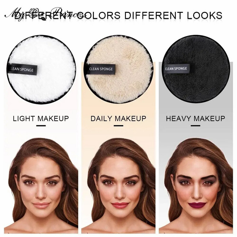 1 buc Tampoane demachiante Cosmetice Prosop de față reutilizabile Șervețele de machiaj Pânză Tampoane lavabile din bumbac Instrument de curățare pentru îngrijirea pielii