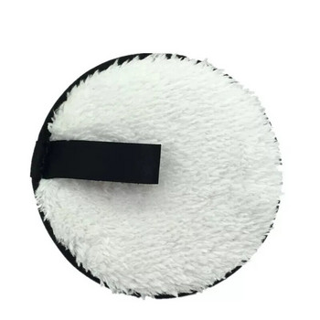 1бр Многократно средство за премахване на грим Подложки от микрофибърна кърпа за премахване Кърпа за почистване на лице Плюшен грим Lazy Cleansing Powder Puff