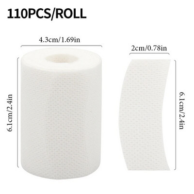 110 vnt / ritinys Micro Foam Paakių Pagalvėlės Juostelės Blakstienų priauginimas Makiažo priedai Reikmenys Blakstienų pakėlimo mikro putos po blakstienų juostos pagalvėlėmis