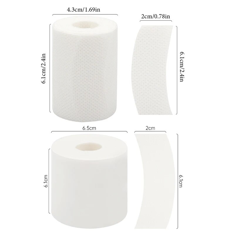 110 vnt / ritinys Micro Foam Paakių Pagalvėlės Juostelės Blakstienų priauginimas Makiažo priedai Reikmenys Blakstienų pakėlimo mikro putos po blakstienų juostos pagalvėlėmis