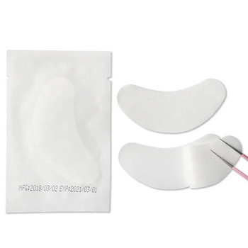 50 pairs Eye Patches Under Eye Pads Paper Gel Lash Pad Eye Sticker Tips Wraps Hydrogel Eyelash Extension Patch Patch Tool Makeup