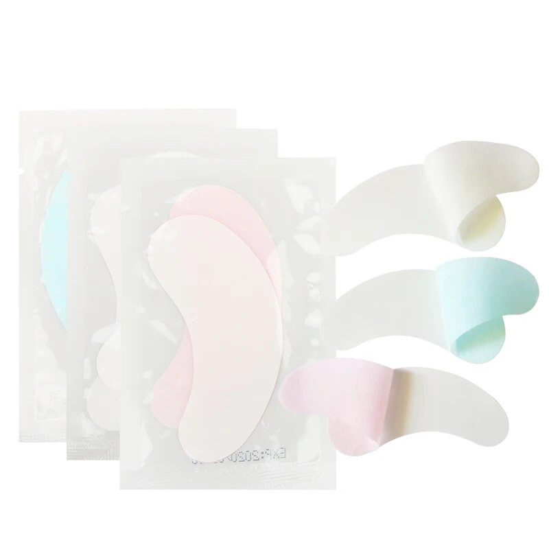 50 pari flastera za oči ispod jastučića za oči Papirnati gel jastučić za trepavice Savjeti za naljepnice za oči Hidrogel flaster za produljenje trepavica Alat za šminkanje