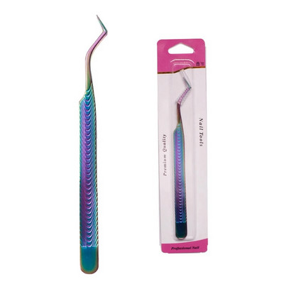 Izvrsna pinceta za trepavice Supertvrda pinceta od nehrđajućeg čelika Precizna antistatička pinceta Alat za šminkanje za produljenje trepavica