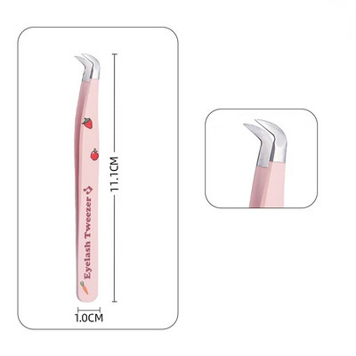 Izvrsna pinceta za trepavice Supertvrda pinceta od nehrđajućeg čelika Precizna antistatička pinceta Alat za šminkanje za produljenje trepavica