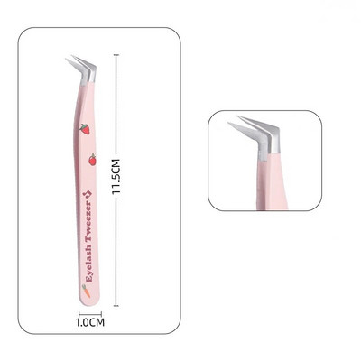 Izvrsna pinceta za trepavice Supertvrda pinceta od nehrđajućeg čelika Precizna antistatička pinceta Alat za šminkanje za produljenje trepavica