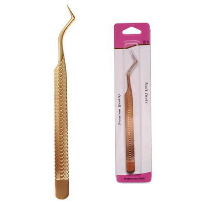 Izvrsna pinceta za trepavice Supertvrda pinceta od nehrđajućeg čelika Precizna antistatička pinceta Alat za šminkanje za produljenje trepavica