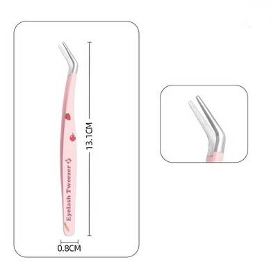 Izvrsna pinceta za trepavice Supertvrda pinceta od nehrđajućeg čelika Precizna antistatička pinceta Alat za šminkanje za produljenje trepavica
