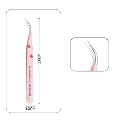 Izvrsna pinceta za trepavice Supertvrda pinceta od nehrđajućeg čelika Precizna antistatička pinceta Alat za šminkanje za produljenje trepavica
