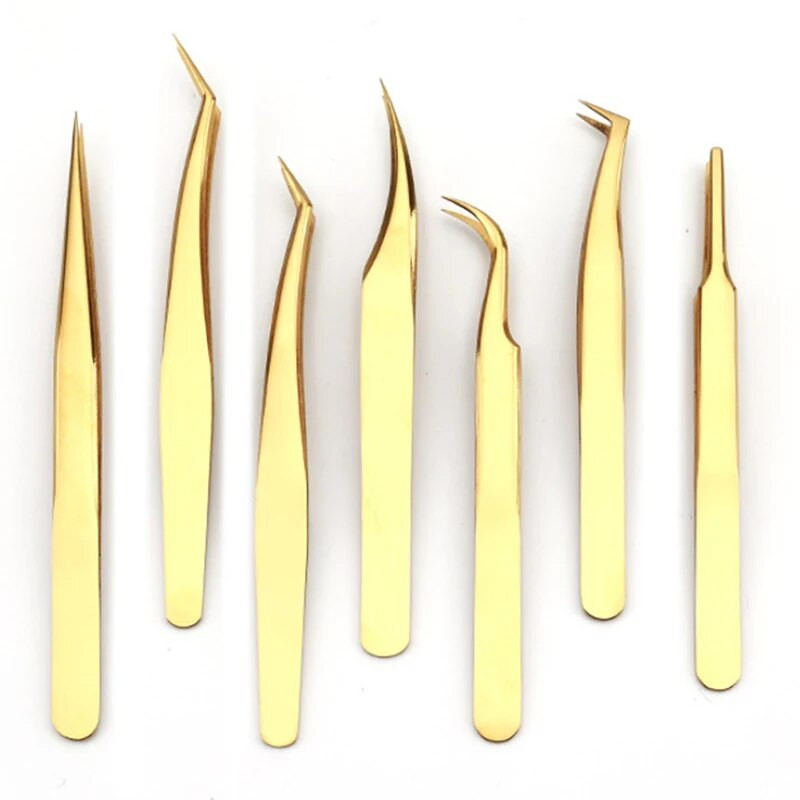 Izvrsna pinceta za trepavice Supertvrda pinceta od nehrđajućeg čelika Precizna antistatička pinceta Alat za šminkanje za produljenje trepavica
