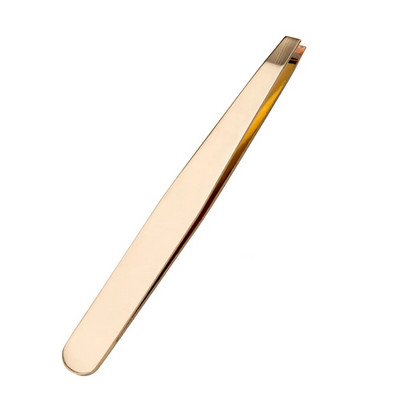 1PC pinceta za trepavice od nehrđajućeg čelika s kosim ravnim vrhom, višenamjenska kopča za uklanjanje dlačica s lica, pinceta za uklanjanje šminke, alat za uklanjanje šminke