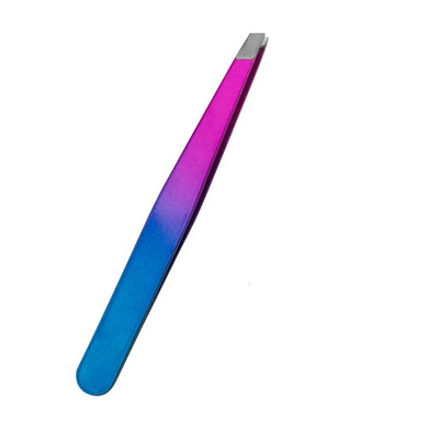 1PC pinceta za trepavice od nehrđajućeg čelika s kosim ravnim vrhom, višenamjenska kopča za uklanjanje dlačica s lica, pinceta za uklanjanje šminke, alat za uklanjanje šminke