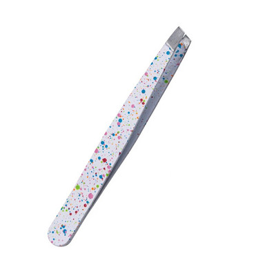 1PC pinceta za trepavice od nehrđajućeg čelika s kosim ravnim vrhom, višenamjenska kopča za uklanjanje dlačica s lica, pinceta za uklanjanje šminke, alat za uklanjanje šminke