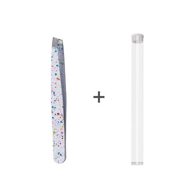 1PC pinceta za trepavice od nehrđajućeg čelika s kosim ravnim vrhom, višenamjenska kopča za uklanjanje dlačica s lica, pinceta za uklanjanje šminke, alat za uklanjanje šminke