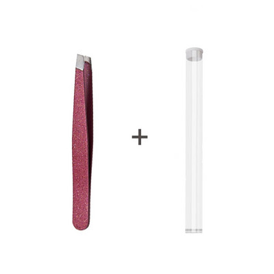 1PC pinceta za trepavice od nehrđajućeg čelika s kosim ravnim vrhom, višenamjenska kopča za uklanjanje dlačica s lica, pinceta za uklanjanje šminke, alat za uklanjanje šminke