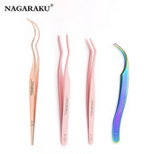 NAGARAKU Lash Cluster Pinceta DIY Lashes Pink Pinceta Volume Ekstenzije umjetnih trepavica Aplikator za trepavice Alati za šminkanje
