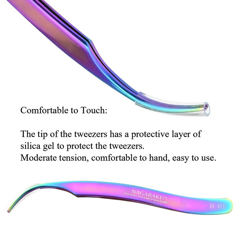 NAGARAKU Lash Cluster Pinceta DIY Lashes Pink Pinceta Volume Ekstenzije umjetnih trepavica Aplikator za trepavice Alati za šminkanje