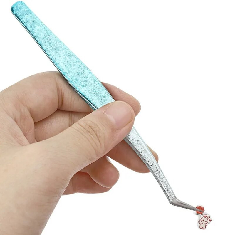 2 kom/set Pinceta od nehrđajućeg čelika Fini šiljasti lakat Precizna pinceta Ravna zakrivljena Pinceta Alati za uljepšavanje noktiju DIY Alat