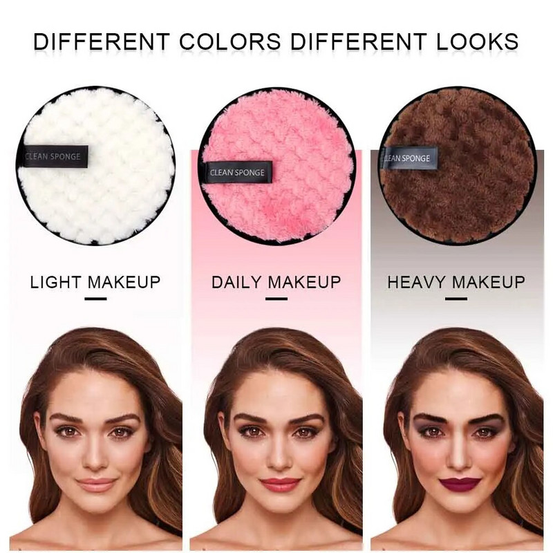 1/2 komada tkanine za skidanje šminke Pamučni jastučići od mikrofibre za višekratnu upotrebu koji se mogu prati za čišćenje i skidanje šminke Alat za višekratnu upotrebu za skidanje šminke