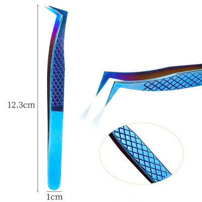 Pinceta za nadogradnju trepavica Spojnica za obrve Visokoprecizna pinceta za uklanjanje dlačica od nehrđajućeg čelika Pribor za nadogradnju trepavica Alat za šminkanje