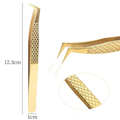 Pinceta za nadogradnju trepavica Spojnica za obrve Visokoprecizna pinceta za uklanjanje dlačica od nehrđajućeg čelika Pribor za nadogradnju trepavica Alat za šminkanje