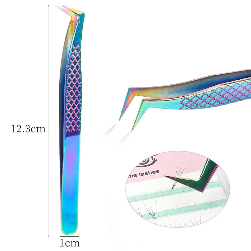 Pinceta za nadogradnju trepavica Spojnica za obrve Visokoprecizna pinceta za uklanjanje dlačica od nehrđajućeg čelika Pribor za nadogradnju trepavica Alat za šminkanje