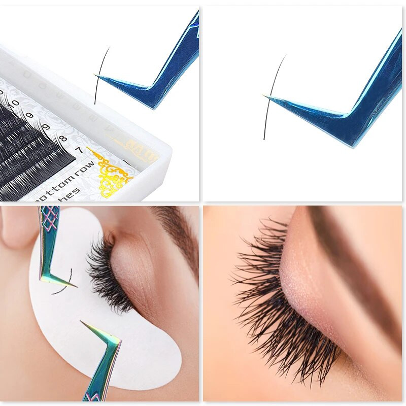 Pinceta za nadogradnju trepavica Spojnica za obrve Visokoprecizna pinceta za uklanjanje dlačica od nehrđajućeg čelika Pribor za nadogradnju trepavica Alat za šminkanje