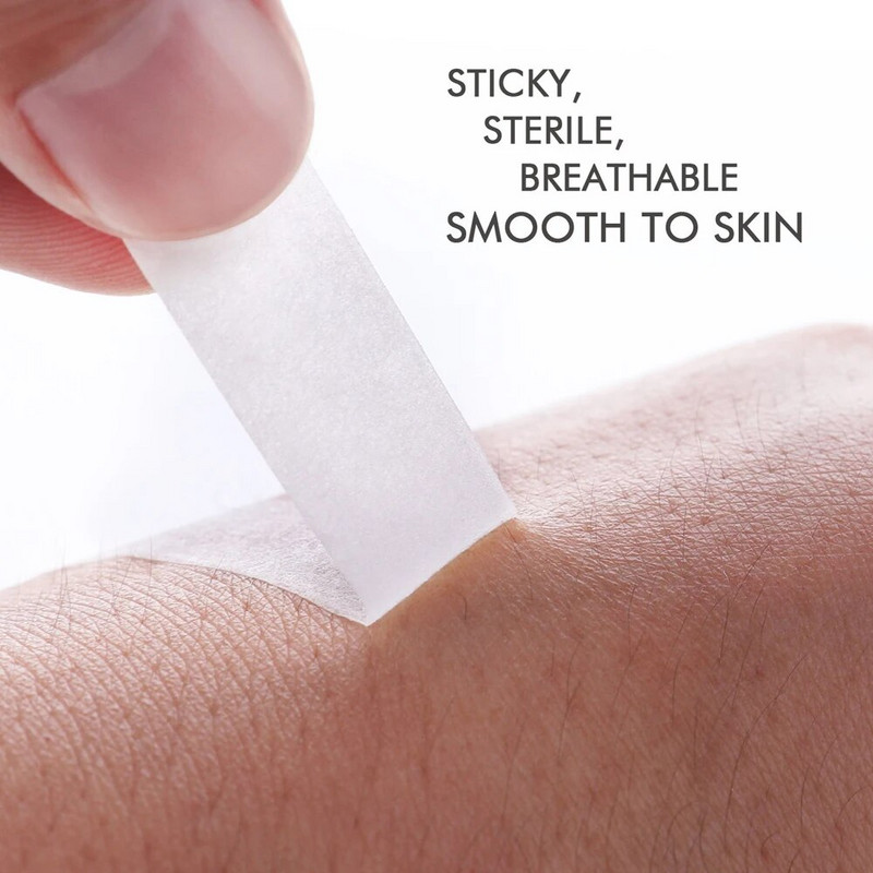 3kom/5kom prozračna medicinska papirnata traka za proširenje trepavica Flaster za trepavice Bijeli svileni papir ispod flastera Ljepljiva traka