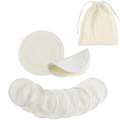 Bambusovi jastučići za skidanje šminke za višekratnu upotrebu, 12 kom/pakiranje Perivi krugovi za čišćenje lica Pamučni jastučići za skidanje šminke Alat za uljepšavanje