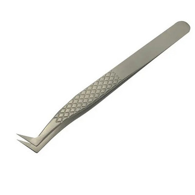 1Pcs Pinceta za trepavice Supertvrdi nehrđajući čelik Visokoprecizna antistatička pinceta za nadogradnju trepavica Alati za trepavice