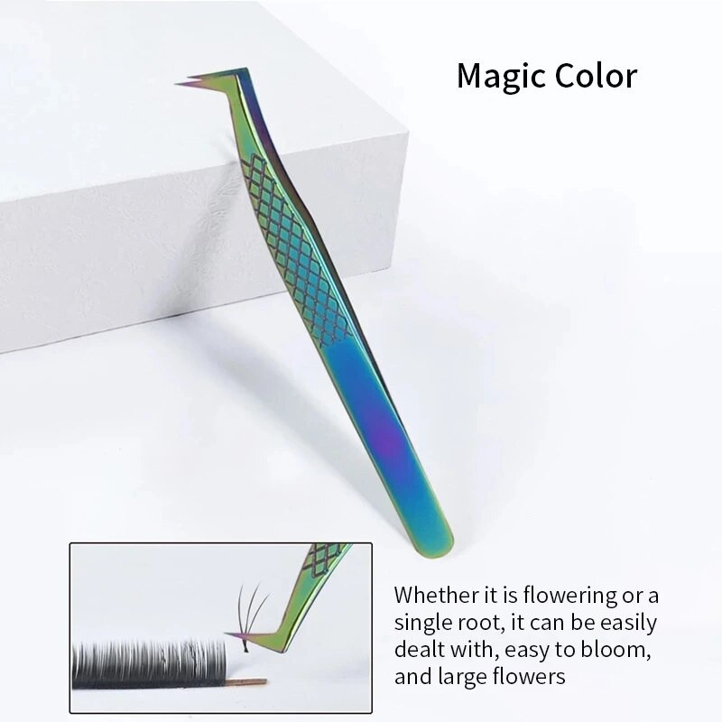 1Pcs Pinceta za trepavice Supertvrdi nehrđajući čelik Visokoprecizna antistatička pinceta za nadogradnju trepavica Alati za trepavice