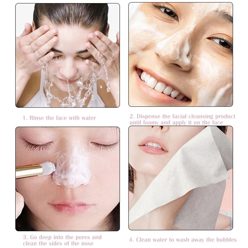 Професионален шампоан за удължаване на мигли Четка за почистване на розови блестящи очи Пяна за повдигане на мигли Четки за почистване на нос Лице Инструменти