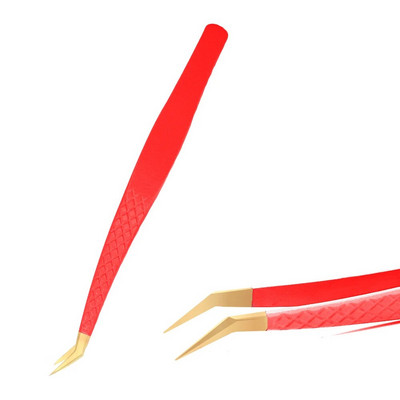 1 kom pinceta za trepavice od nehrđajućeg čelika, antistatička, nemagnetska, profesionalna pinceta, 3D pinceta za nadogradnju trepavica, alati za šminkanje