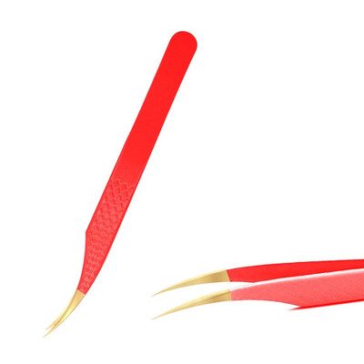 1 kom pinceta za trepavice od nehrđajućeg čelika, antistatička, nemagnetska, profesionalna pinceta, 3D pinceta za nadogradnju trepavica, alati za šminkanje