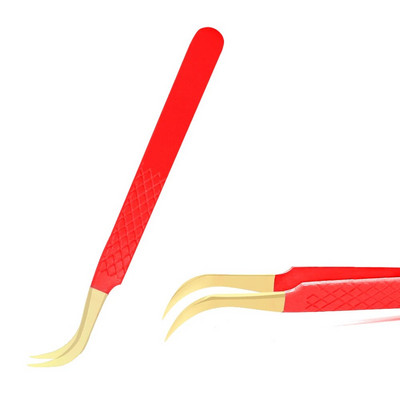 1 kom pinceta za trepavice od nehrđajućeg čelika, antistatička, nemagnetska, profesionalna pinceta, 3D pinceta za nadogradnju trepavica, alati za šminkanje