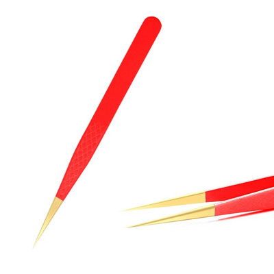 1 kom pinceta za trepavice od nehrđajućeg čelika, antistatička, nemagnetska, profesionalna pinceta, 3D pinceta za nadogradnju trepavica, alati za šminkanje