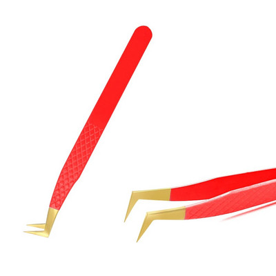 1 kom pinceta za trepavice od nehrđajućeg čelika, antistatička, nemagnetska, profesionalna pinceta, 3D pinceta za nadogradnju trepavica, alati za šminkanje