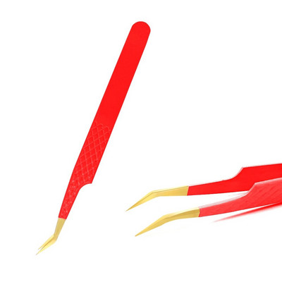 1 kom pinceta za trepavice od nehrđajućeg čelika, antistatička, nemagnetska, profesionalna pinceta, 3D pinceta za nadogradnju trepavica, alati za šminkanje