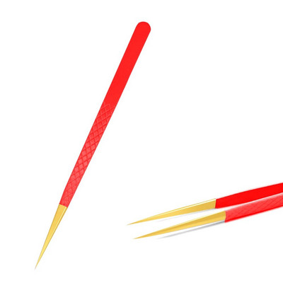 1 kom pinceta za trepavice od nehrđajućeg čelika, antistatička, nemagnetska, profesionalna pinceta, 3D pinceta za nadogradnju trepavica, alati za šminkanje