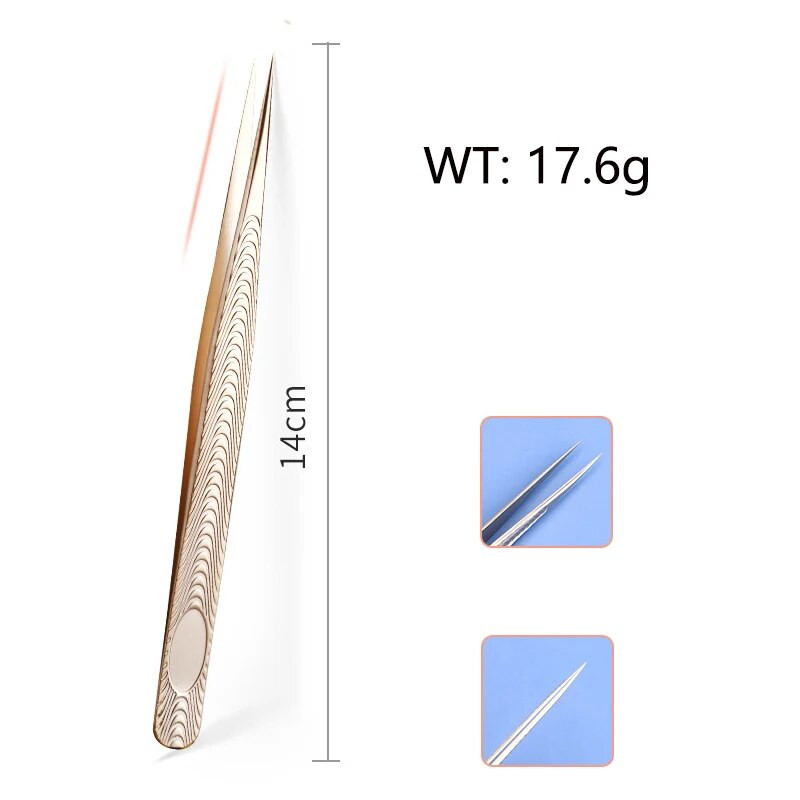 Šminka Profesionalna pinceta za trepavice 3D volumen pinceta za proširenje trepavica Lepezasta pinceta za trepavice Pinceta za obrve Izvrsno zatvaranje