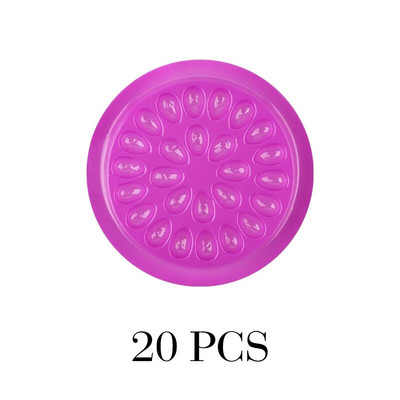 Veleprodaja novih ljepila za umjetne trepavice Plastični držač za ljepilo za trepavice Ladica za nadogradnju trepavica Jastučići za palete Alat za nadogradnju trepavica