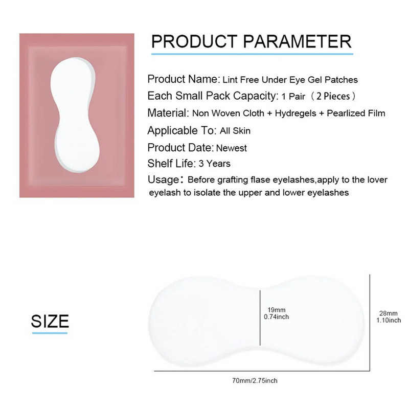 50 pari novih flastera za trepavice u obliku tikvice Jastučići za oči s hidrogelnim gelom Savjeti za nadogradnju trepavica Naljepnice za podočnjake Jastučići za šminkanje