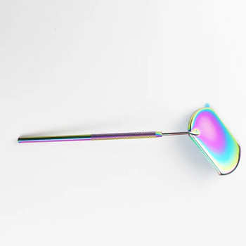 Многоцветно огледало за удължаване на мигли Инструменти за присаждане на удължаване на мигли Лупа от неръждаема стомана Красота Огледало с дълга дръжка