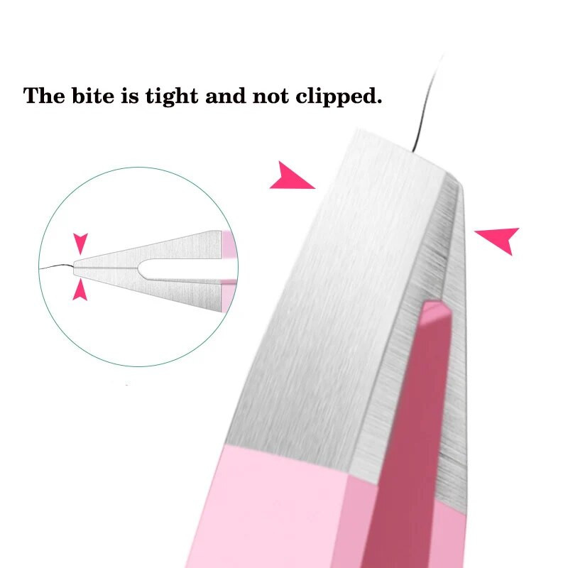 Pinceta za obrve Uklanjanje dlačica od nehrđajućeg čelika Profesionalna stezaljka za obrve Pinceta za trepavice Šminka 2u1 kopča za uklanjanje dlačica s obrva