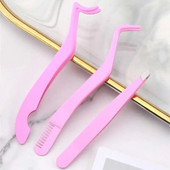 1 kom. Pinceta za češalj za trepavice Nehrđajući čelik, antistatički, nemagnetski, profesionalne pincete za nadogradnju trepavica Alat za šminkanje