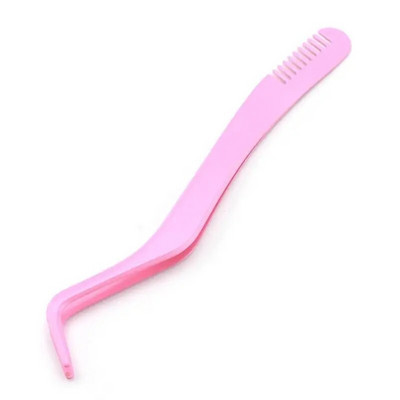 1 kom. Pinceta za češalj za trepavice Nehrđajući čelik, antistatički, nemagnetski, profesionalne pincete za nadogradnju trepavica Alat za šminkanje