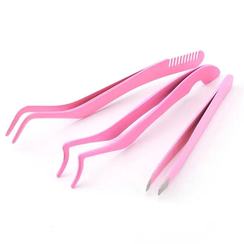 1 kom. Pinceta za češalj za trepavice Nehrđajući čelik, antistatički, nemagnetski, profesionalne pincete za nadogradnju trepavica Alat za šminkanje
