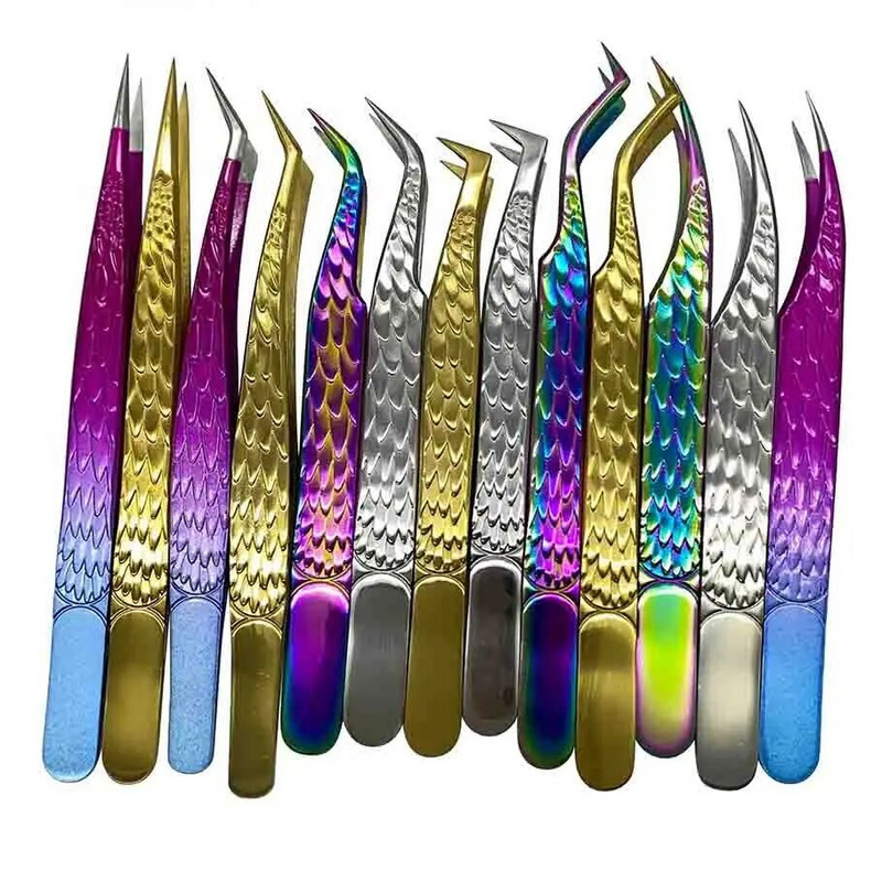 1kom pinceta za trepavice Antistatičke visokoprecizne pincete Profesionalna šminka za ekstenzije trepavica