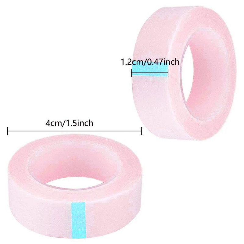 3/5 rola trake za ekstenzije trepavica Medicinska prozračna netkana ljepljiva traka za ispod očiju Papirnate trake za umjetne trepavice Flaster naljepnica